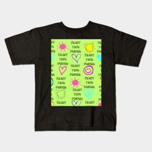 i'm not your friend design graffiti fluorescent green Kids T-Shirt